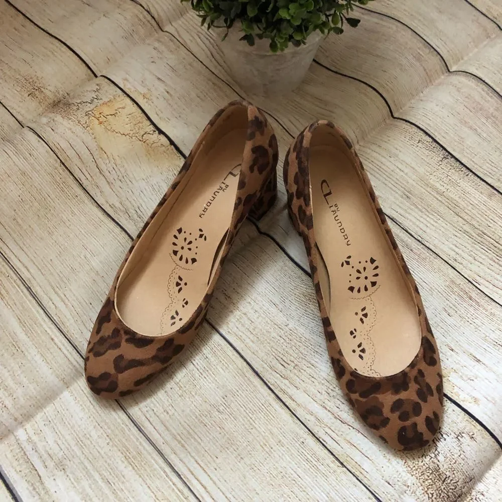CL BY LAUNDRY Classy Evening Leopard Pumps